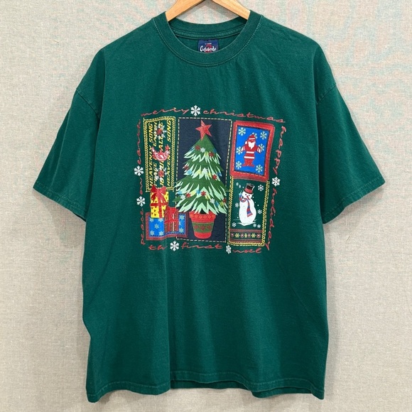 Time 2 Celebrate by Freeze Christmas Holiday Short Sleeve T-Shirt - Picture 1 of 7